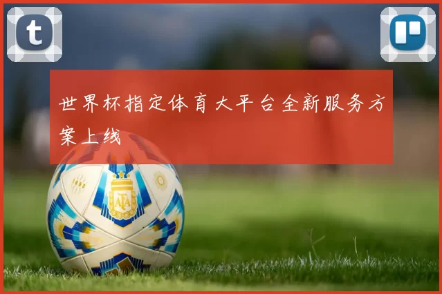 世界杯指定体育大平台全新服务方案上线